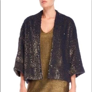 Navy & sequin jacket- super fun for a night out!